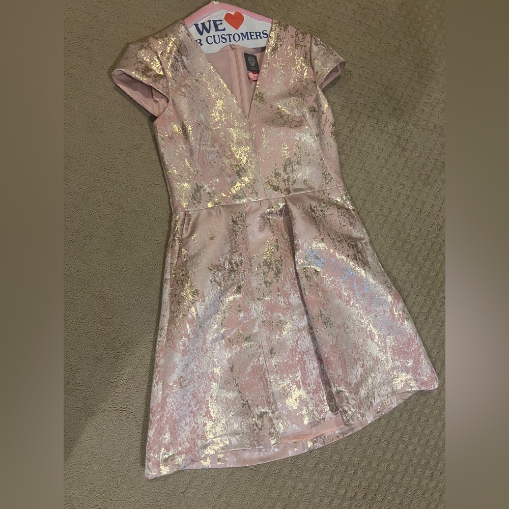 Vince Camuto Pink and Gold Dress - Picture 4 of 8